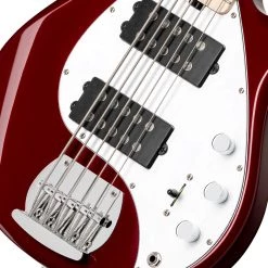 Sterling By Music Man Sterling RAY5HH-CAR-M1 - Candy Apple Red HH