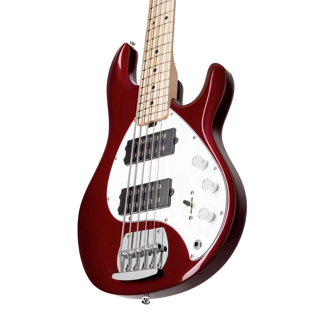 Sterling By Music Man Sterling RAY5HH-CAR-M1 - Candy Apple Red HH