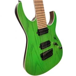 Electric Guitars Ibanez RGR5227MFX Prestige 7 String - Transparent Fluorescent Green