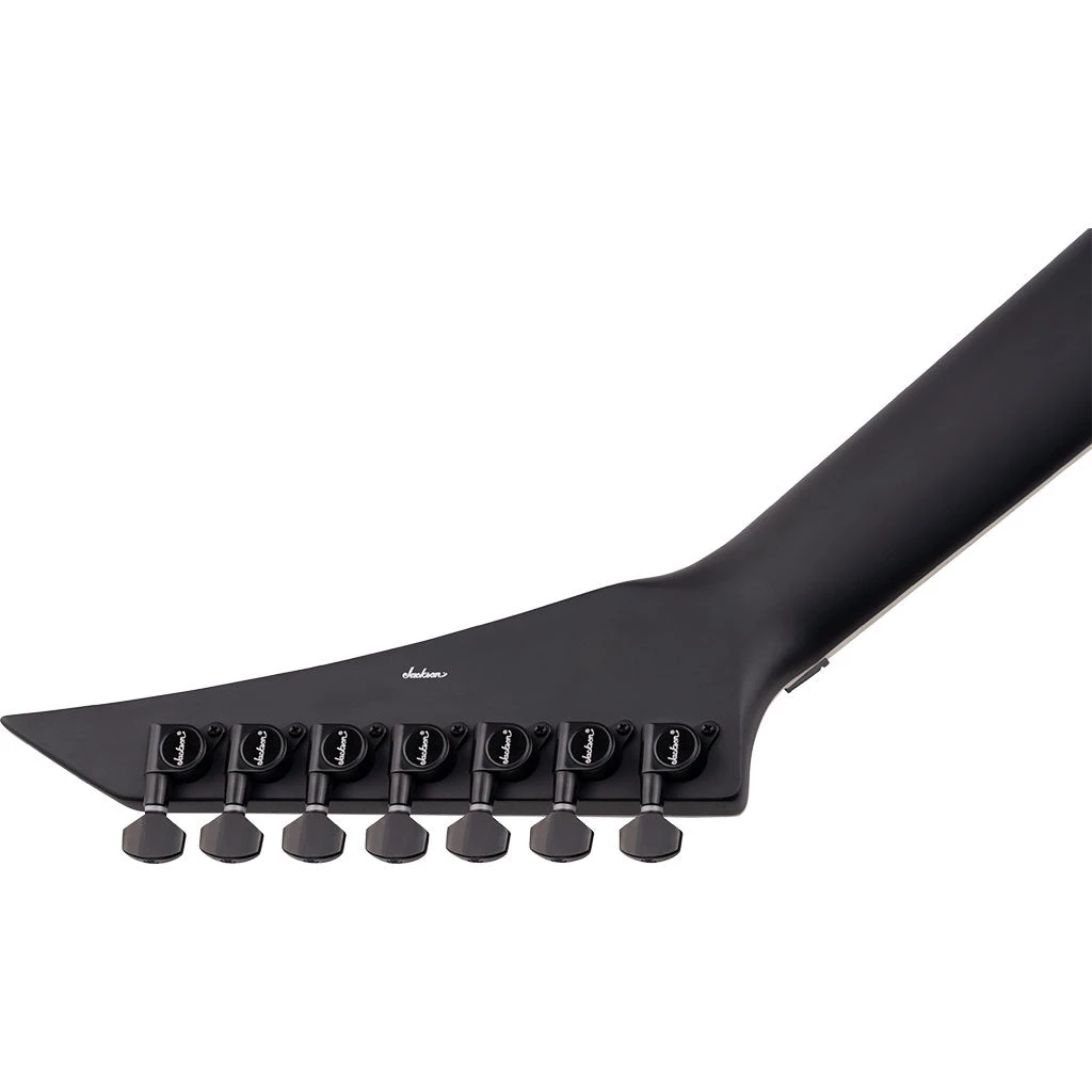 Jackson - X Series Rhoads RRX24-MG7, Laurel Fingerboard, Satin Black With Primer Gray Bevels