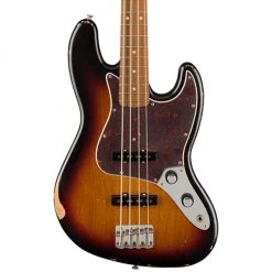 Fender 60th Anniversary Road Worn 60's Jazz Bass - 3 Tone Sunburst - Pau Ferro