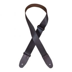 Colonial Leather - 2″ Soft Leather Slide Adjustable Guitar Strap - Brown