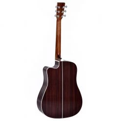 Sigma - DTC-1E-SB Acoustic Guitar W/ Solid Spruce Top Cutaway & Pickup - Sunburst