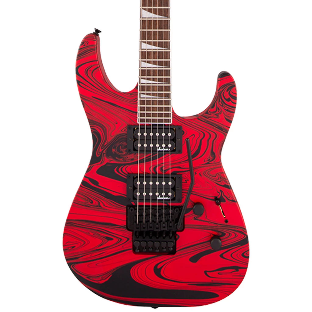 Jackson X Series SLX DX Swirl - Satin Red Swirl Electric Guitars