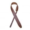 See All Colonial Leather - 2.5″ Padded Upholstery Leather Guitar Strap - Brown & Tan