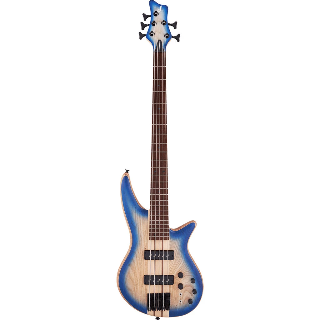 Jackson - Pro Series Spectra Bass SBA V, Caramelized Jatoba Fingerboard, Blue Burst Bass Guitars