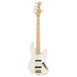 Squier - Affinity Series™ Jazz Bass® V, Maple Fingerboard, White Pickguard, Olympic White