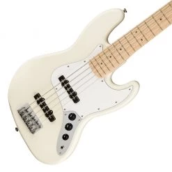Squier - Affinity Series™ Jazz Bass® V, Maple Fingerboard, White Pickguard, Olympic White