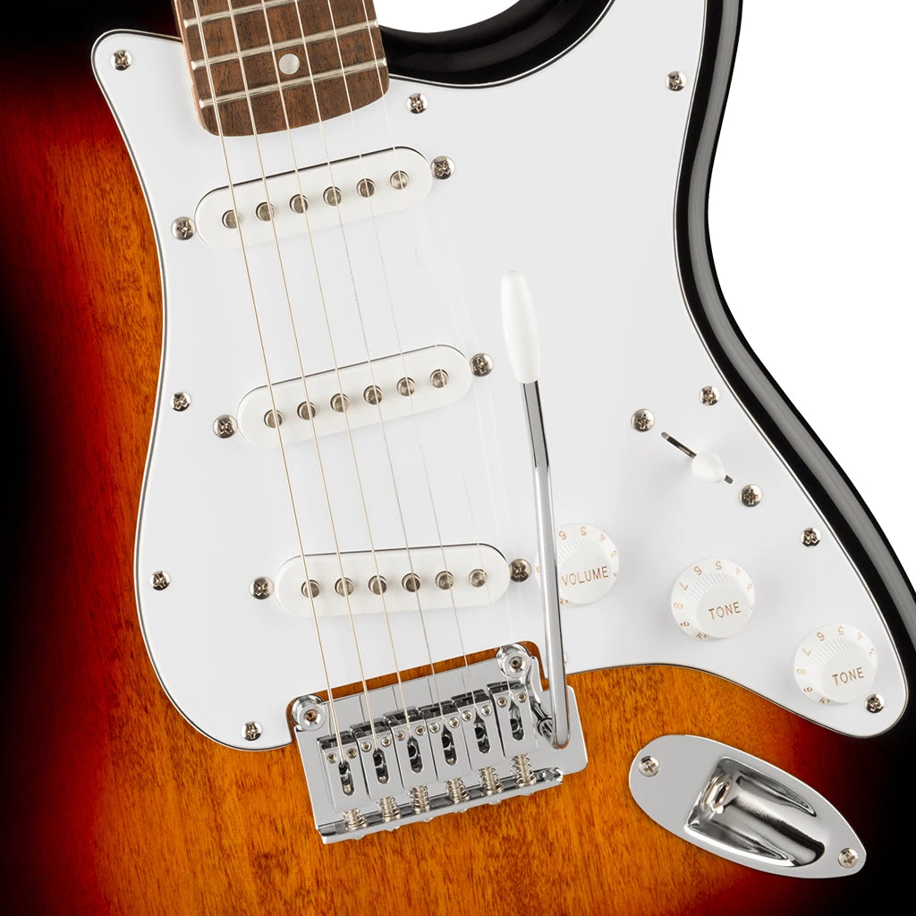 Electric Guitars Squier - Affinity Series™ Stratocaster®, Laurel Fingerboard, White Pickguard, 3-Color Sunburst