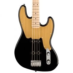 Bass Guitars Squier - Paranormal Jazz Bass® '54, Maple Fingerboard, Gold Anodized Pickguard - Black
