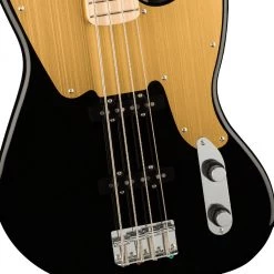 Bass Guitars Squier - Paranormal Jazz Bass®'54, Maple Fingerboard, Gold Anodized Pickguard - Black
