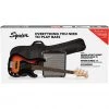 Squier Affinity Series™ Precision Bass® PJ Pack, Laurel Fingerboard, 3-Color Sunburst, Gig Bag, Rumble 15 - 240V AU