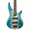 Ibanez SR1600B CHF - Electric Bass With Bag - Caribbean Shoreline Flat Bass Guitars