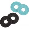 Fender Strap Blocks 4pk - 2 Black, 2 Daphne Blue See All