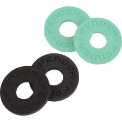 Fender Strap Blocks 4pk - 2 Black, 2 Surf Green