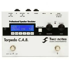 See All Two Notes - Torpedo C.A.B. Speaker Cabinet Simulator, Stompbox Style