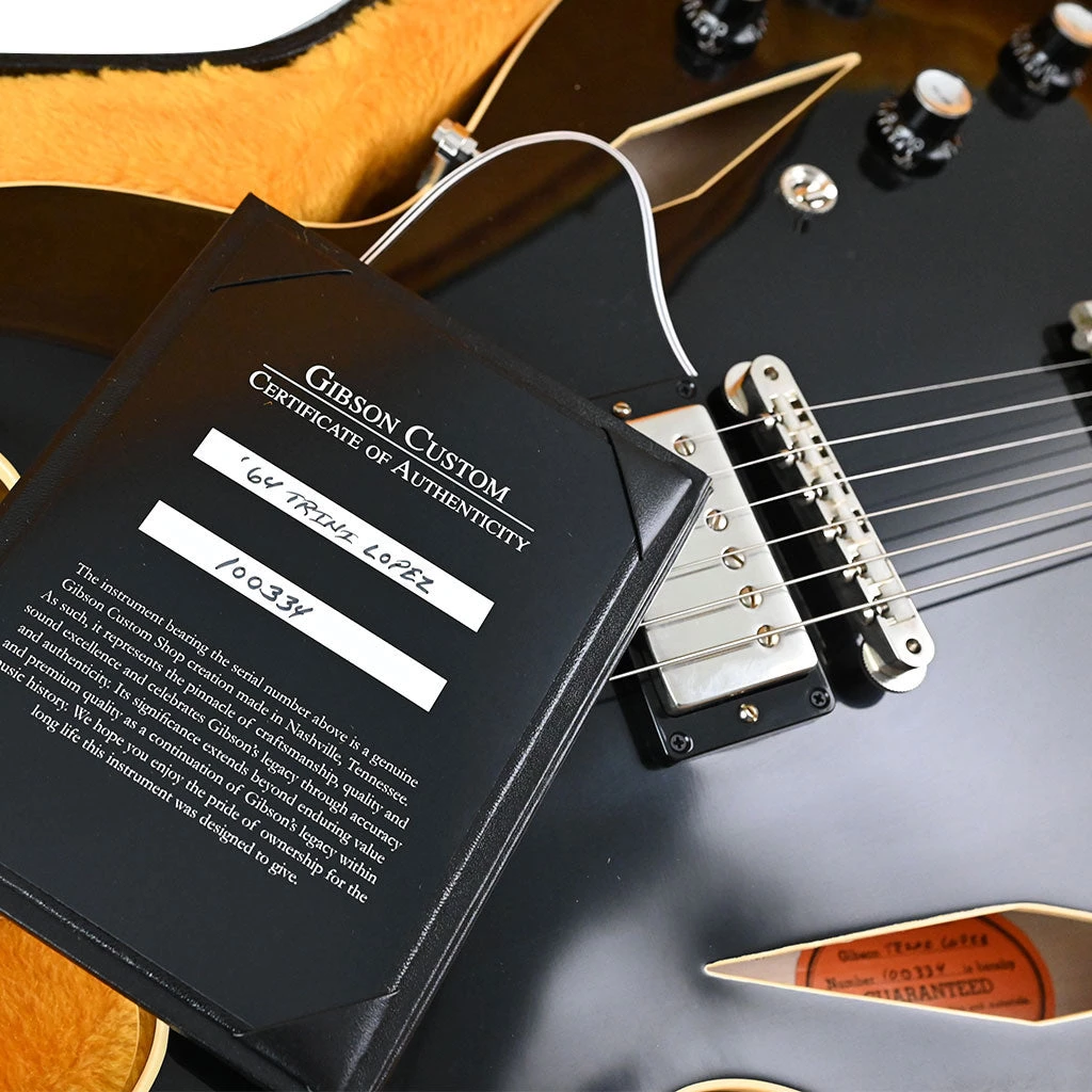 Gibson Custom Shop Gibson 64 Trini Lopez Standard Reissue VOS - Ebony Electric Guitars