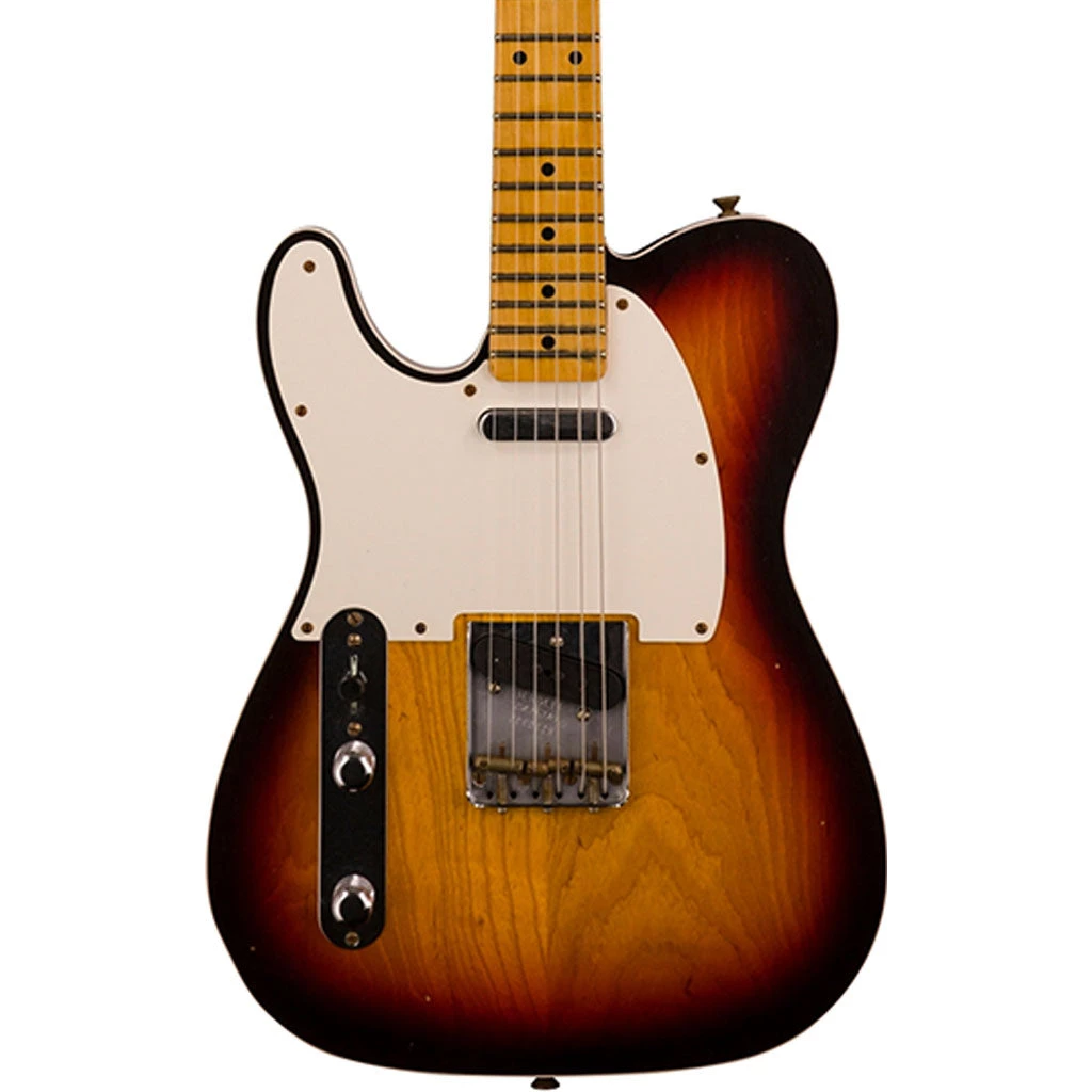 Fender Custom Shop '50s Twisted Telecaster Custom - Journeyman Relic - Left Handed - Chocolate 3 Colour Sunburst (Limited Edition)