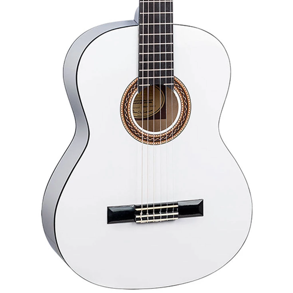 Valencia 100 Series 3/4 Classical - White Acoustic Guitars