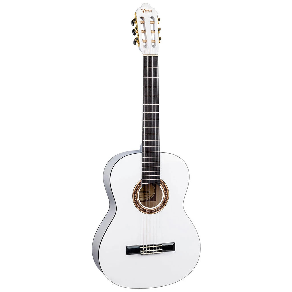 Valencia 100 Series 3/4 Classical - White Acoustic Guitars