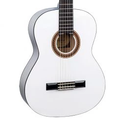 Classical Guitars Valencia 100 Series 4/4 Classical Guitar - White