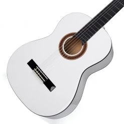 Classical Guitars Valencia 100 Series 4/4 Classical Guitar - White