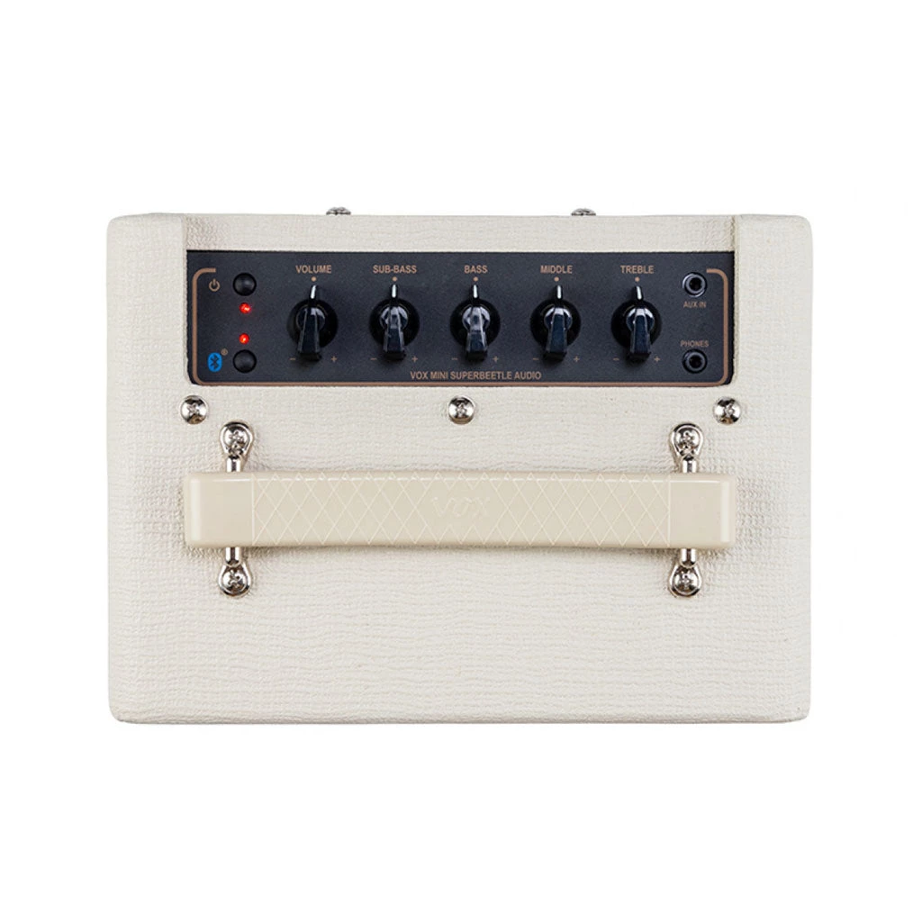 Vox MSB50-AUDIO-IV Mini Superbeetle Audio Bluetooth Speaker Ivory Electric Guitar Amps
