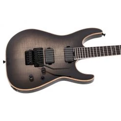 Electric Guitars Jackson - Limited Edition Wildcard Series Soloist™ SL2FM - Ebony Fingerboard, Transparent Black Burst