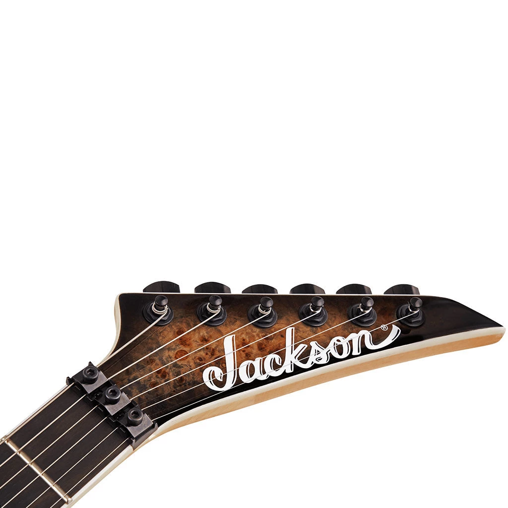 Jackson - Limited Edition Wildcard Series Soloist™ SL2P, Poplar Burl Top - Ebony Fingerboard, Transparent Black Burst