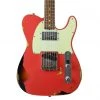 Fender Custom Shop - CuNiFe Telecaster Custom - Heavy Relic Aged Fiesta Red Over 3 Color Sunburst