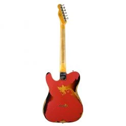 Fender Custom Shop - CuNiFe Telecaster Custom - Heavy Relic Aged Fiesta Red Over 3 Color Sunburst