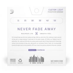 See All D'Addario XS Phosphor Bronze Acoustic Guitar Strings - 11-52