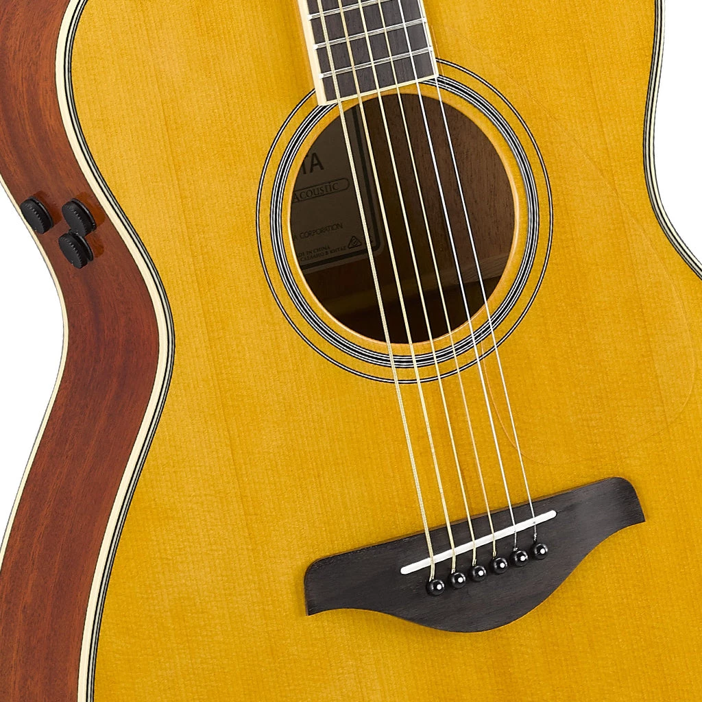 Acoustic Guitars Yamaha FS-TA TransAcoustic Concert Guitar - Vintage Tint